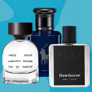henry rose, polo blue, hawthorne play cologne bottles