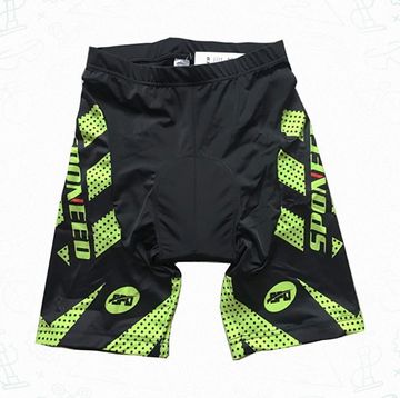 black and neon green mens cycling shorts
