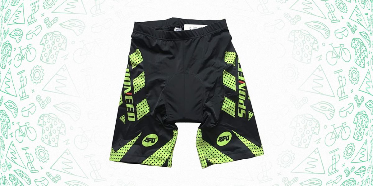 black and neon green mens cycling shorts
