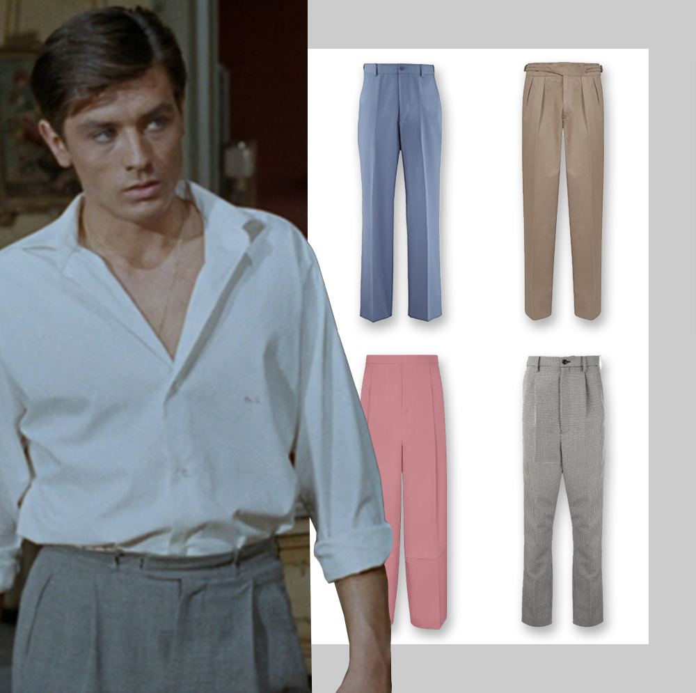 mens high waisted trousers