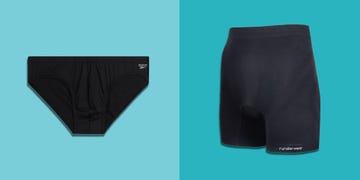 a pair of briefs and a pair of boxer shorts