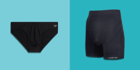 a pair of briefs and a pair of boxer shorts