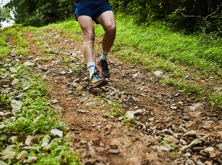 running down hill