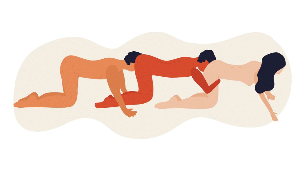 human centipede threesome sex position