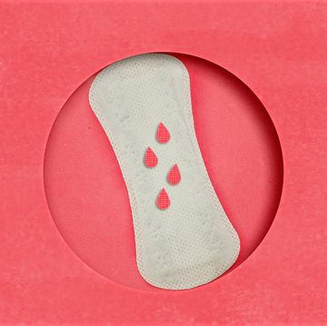 menstrual  pads in pink paper background menstruation time hygiene and protection