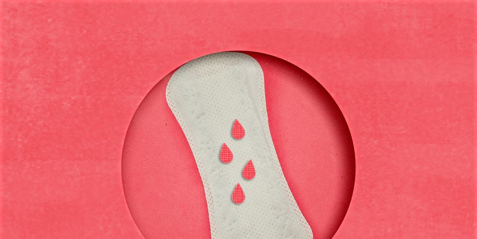menstrual pads in pink paper background menstruation time hygiene and protection