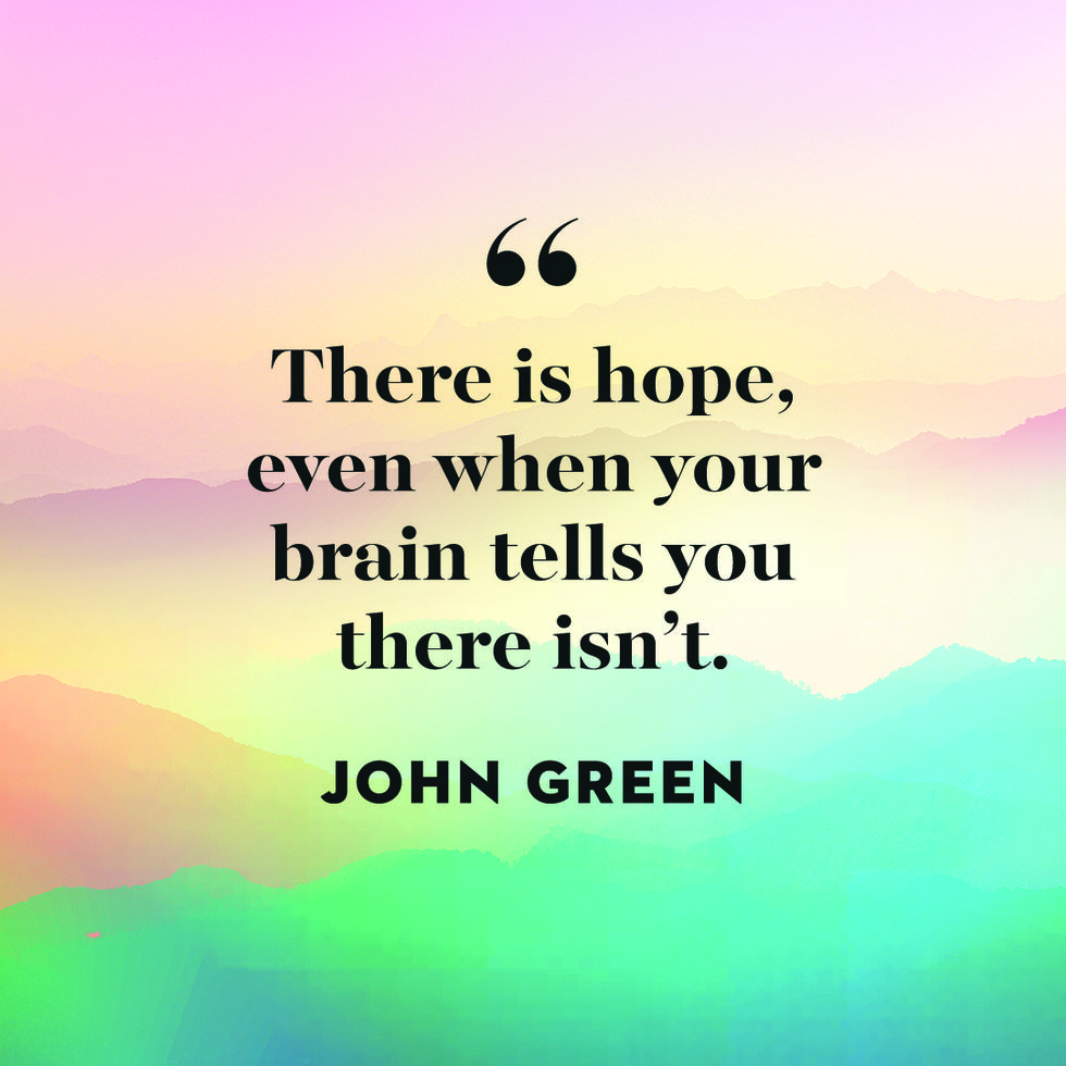 quote about mental health by john green