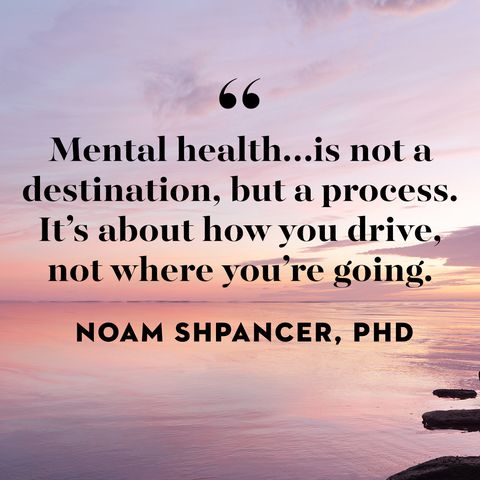 quote on mental health by noam sphancer, phd