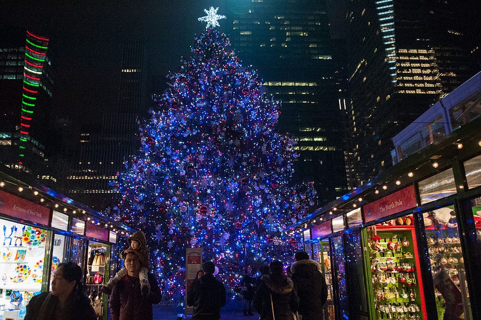 Mercadillo navideño de Bryant Park en Nueva York