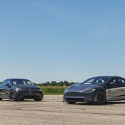 2022 mercedesamg eqs 4matic and 2022 tesla model s plaid