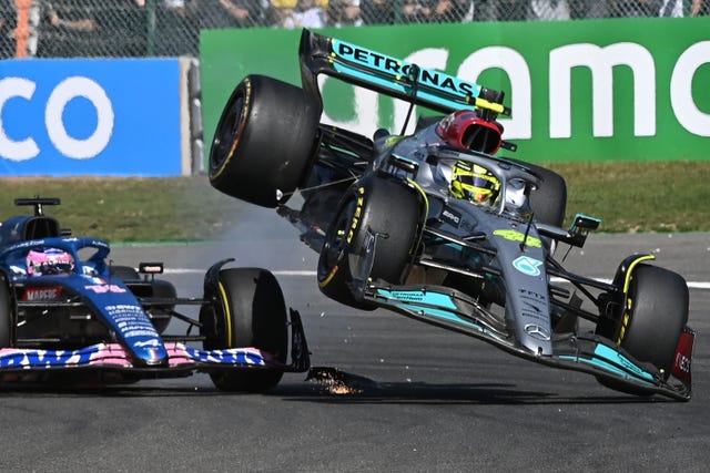 Alonso flips out, ends up in wrong spot