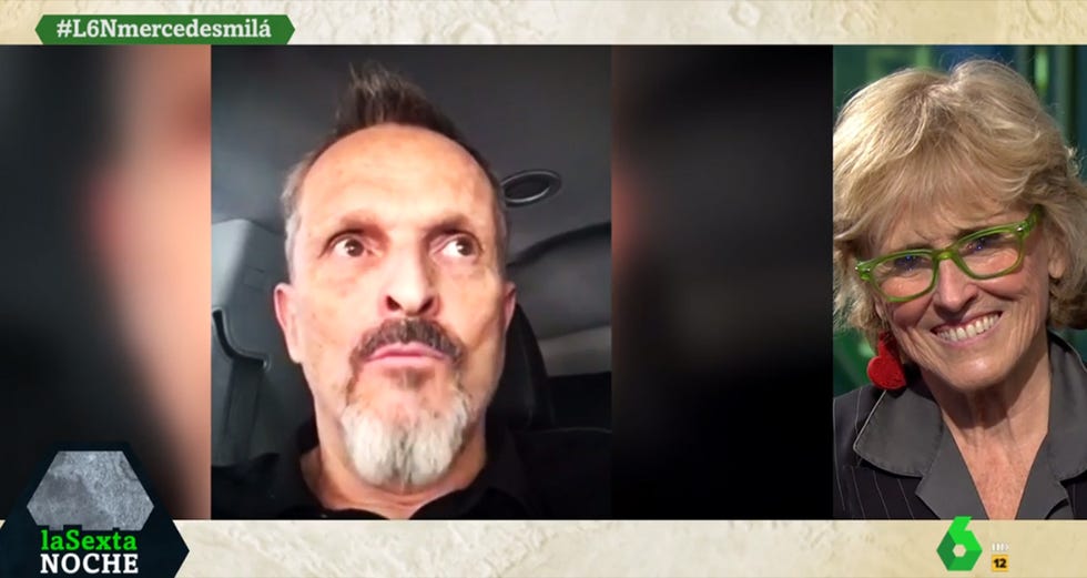Mercedes Milá y Miguel Bosé en LaSexta