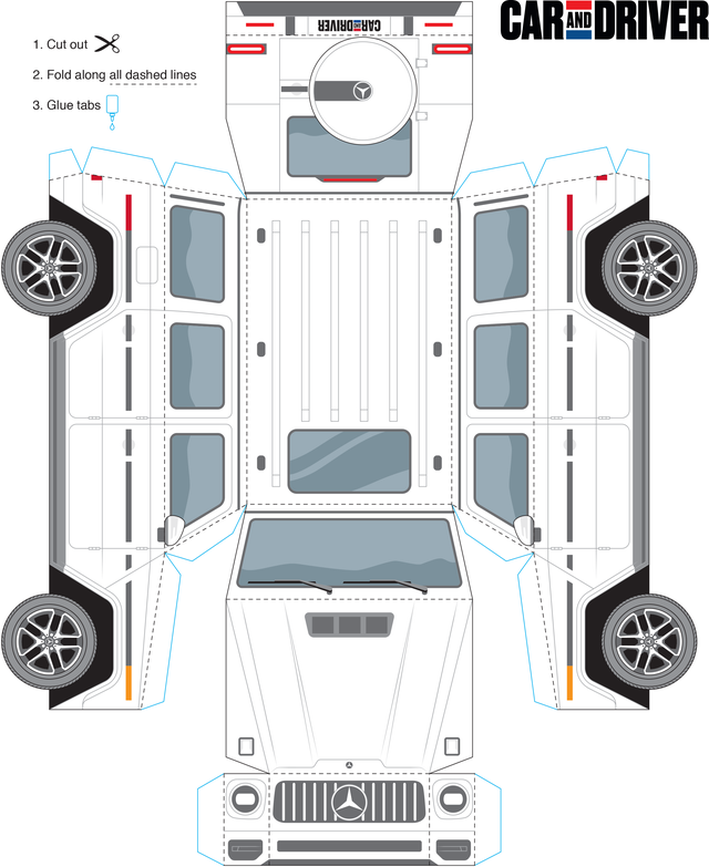 Build Your Own (Paper) Mercedes Gwagon