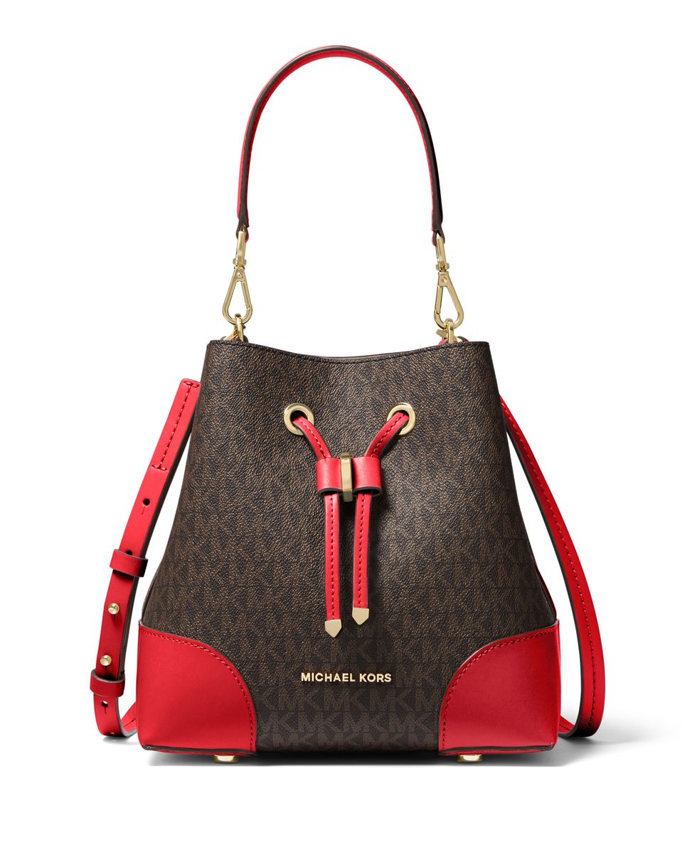 Handbag, Bag, Red, Fashion accessory, Shoulder bag, Design, Material property, Leather, Font, Tote bag, 