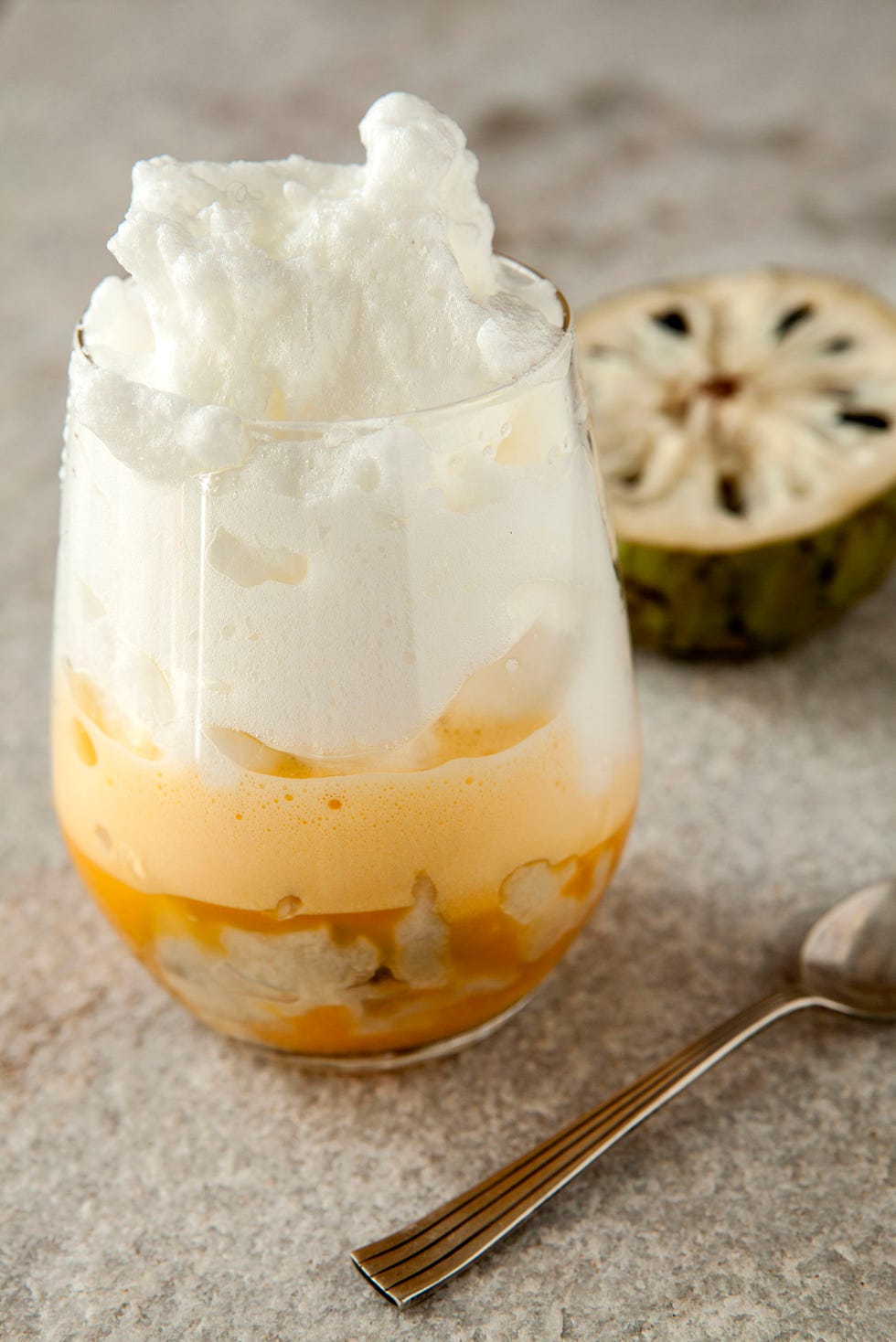 receta de merengue semifrío de chirimoya