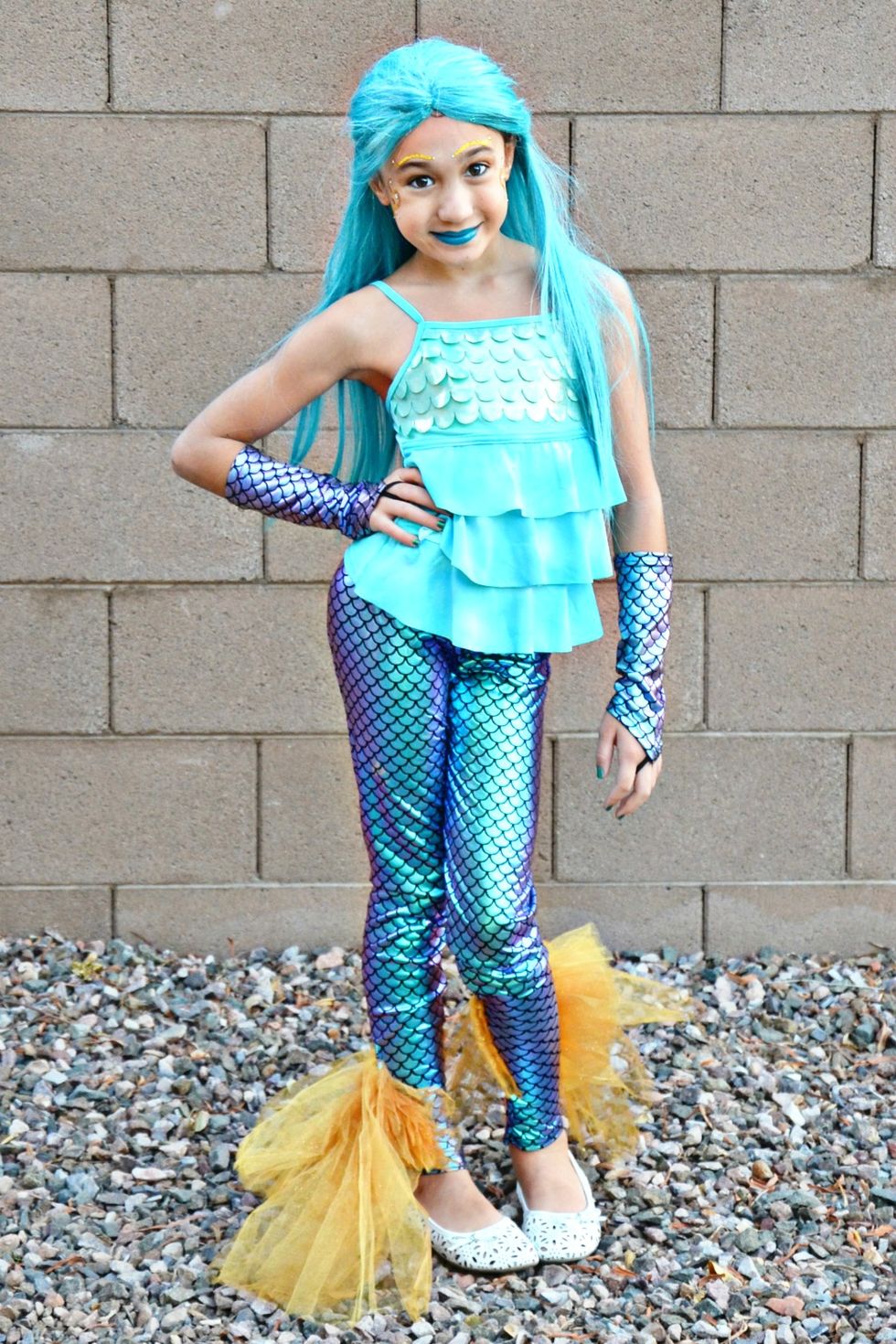 mermaid costume with leggings