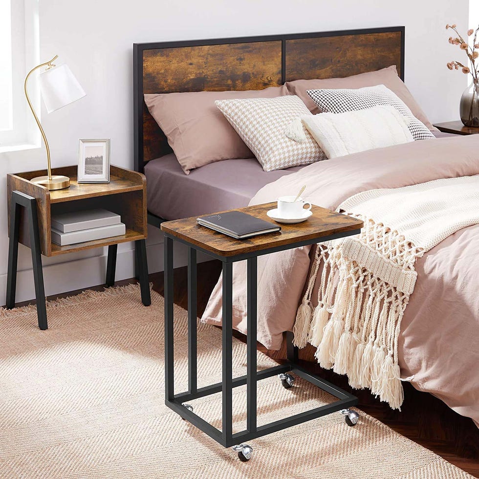mesita de cama con ruedas