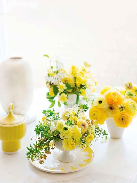 yellow, flower, cut flowers, plant, still life, wildflower, tableware, artificial flower, serveware, bouquet,