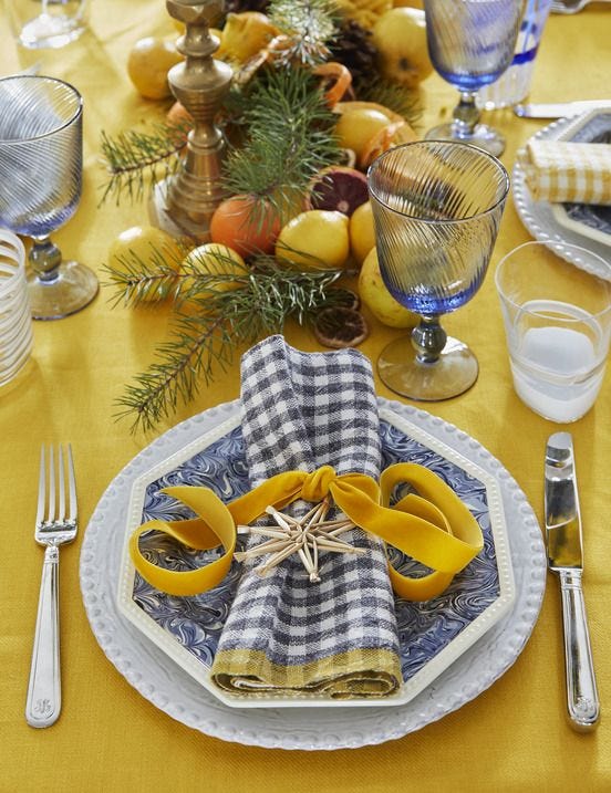 mesa navidad amesa navidad amarillo limonesmarillo limones