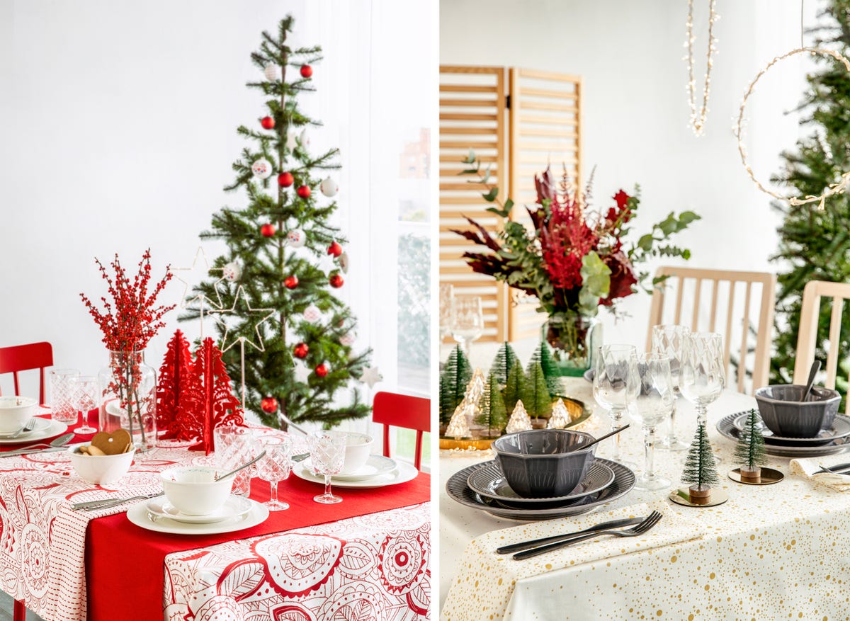 preview for Dos mesas de Navidad: En rojo y verde