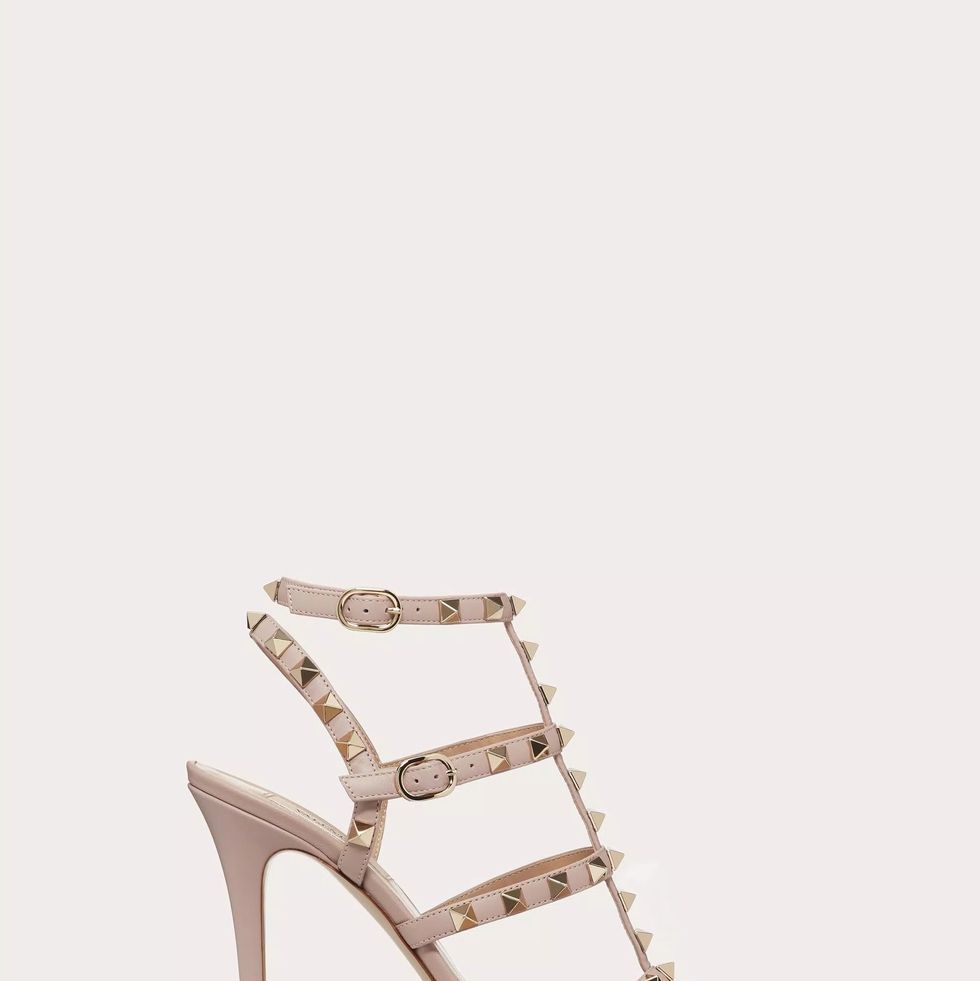 a pair of high heeled shoes