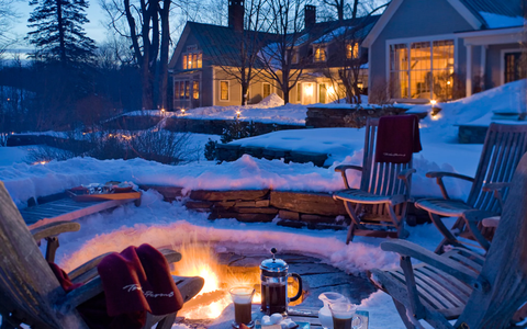 Winter, Snow, Sky, Home, Lighting, Atmosphere, Landscape, Tree, Freezing, House, 