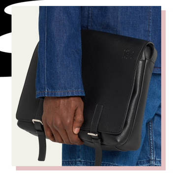 a person carrying a bag a person carrying a bag
