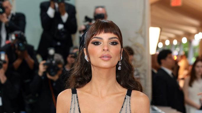 Emily Ratajkowski Wore a See-Through Corset With Black Lingerie and a Micro  Dress Post–Met Gala