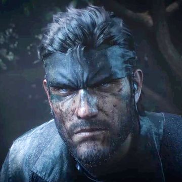 metal gear solid delta snake eater, screenshot of snake emerging from the swamp in the jungle