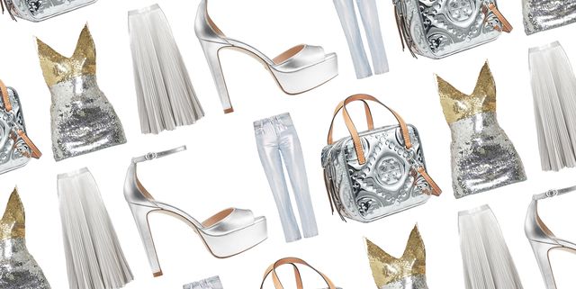 Metallic Silver Bags are Fall 2017's Most Versatile Color Trend