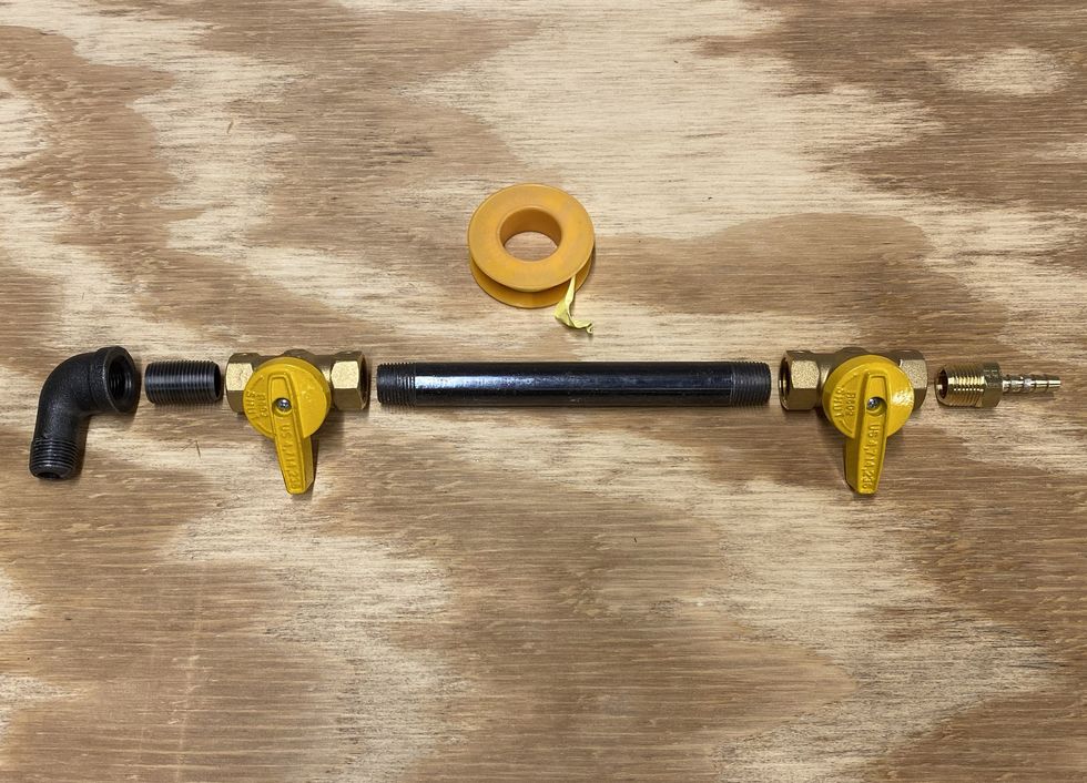 assembling potato cannon meter pipe