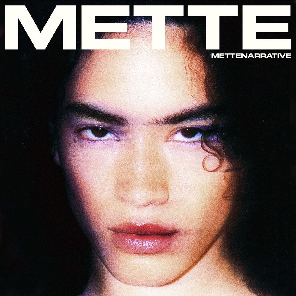 mette album cover featuring a close up picture of mette