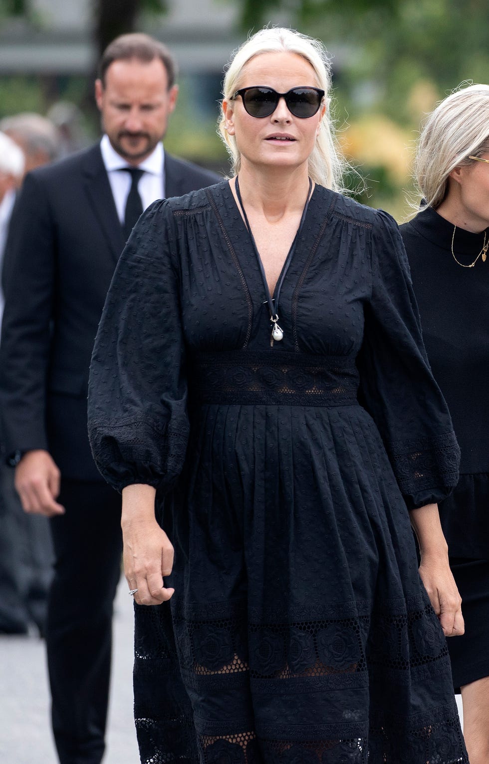 la princesa mette durante el funeral de magnar alfred fjeldvær