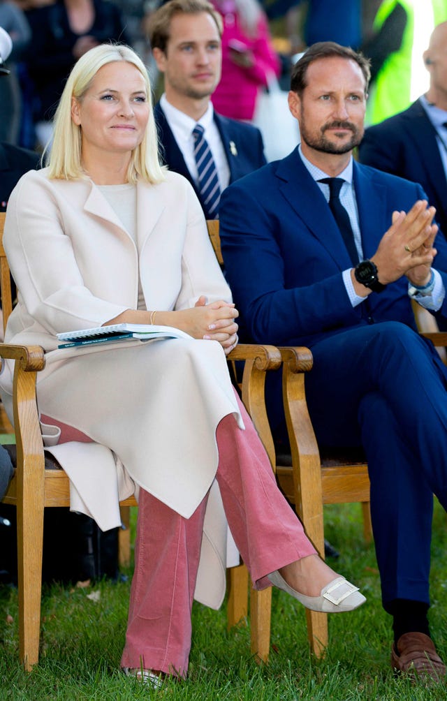 Haakon y Mette Marit de Noruega en su último acto oficial