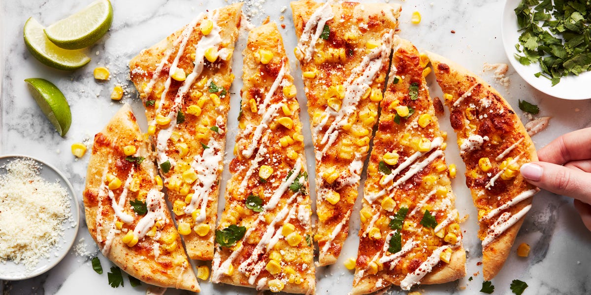 preview for Mexican Street Corn Flatbread Is Our Favorite Summer Appetizer