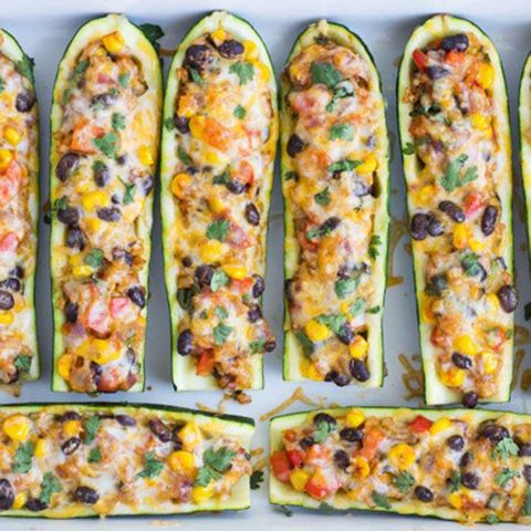Zucchini Burrito Boats