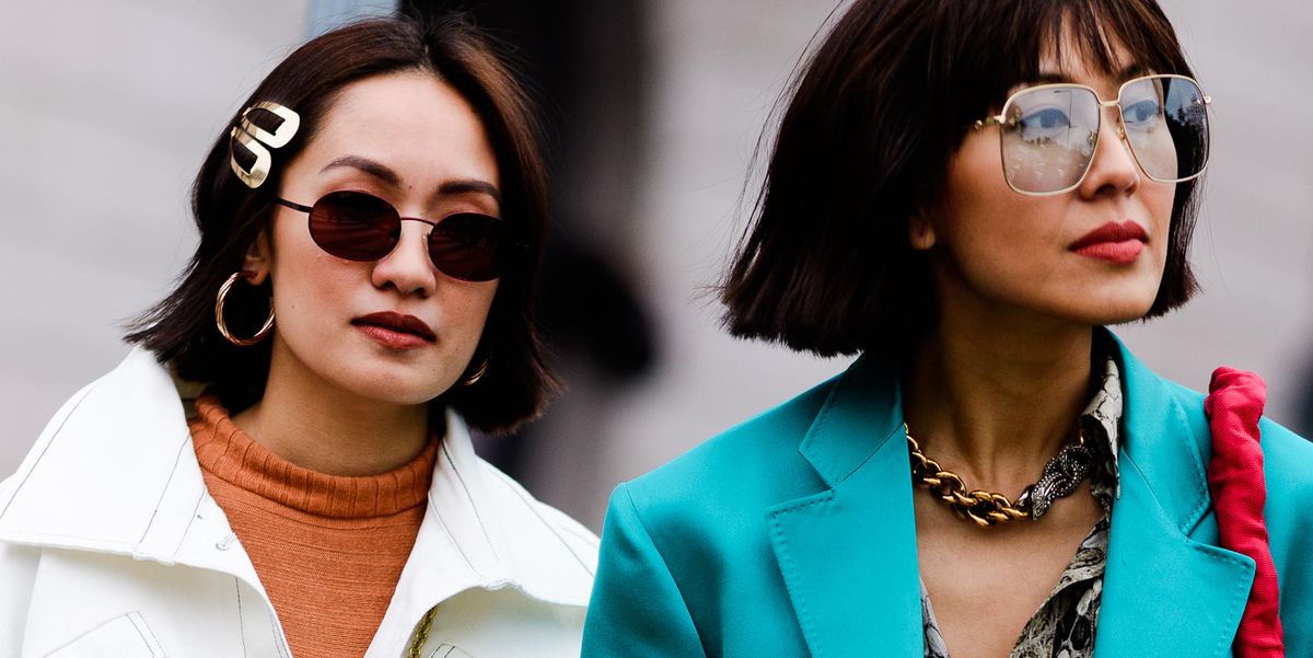 two women photographed for fashion week in 2019