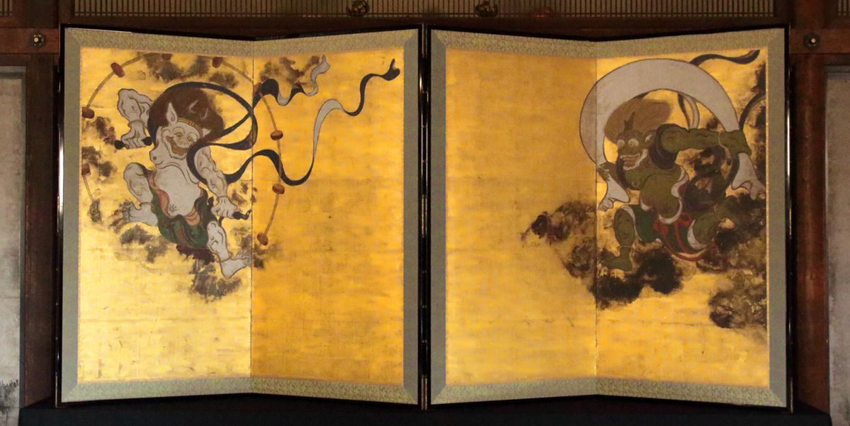 国宝「風神雷神図屏風」を忠実に再現した高精細複製品を建仁寺に奉納、一般公開へ