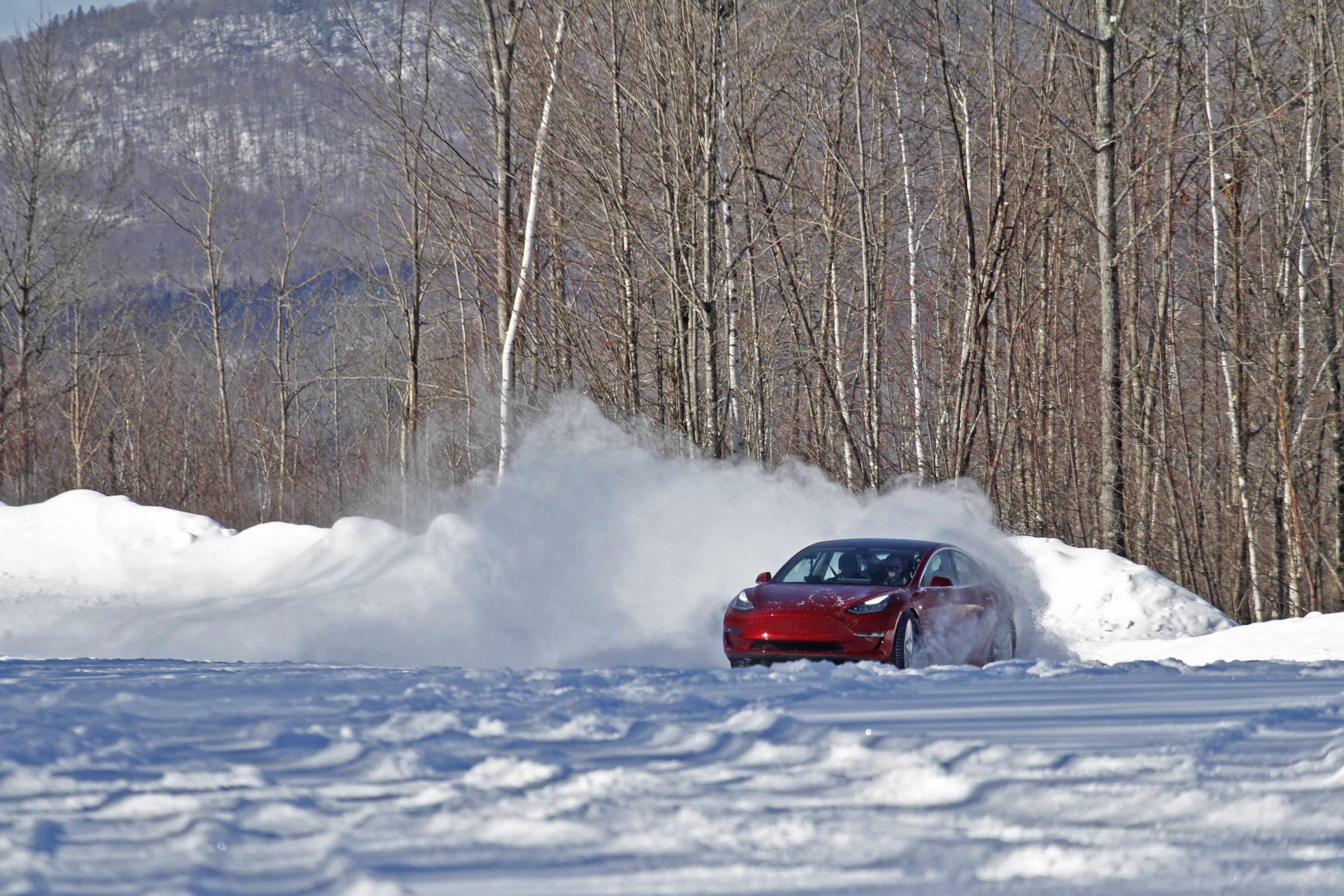 Tesla Model 3 Snow Driving  Is the Tesla Model 3 a Good Rally Car?