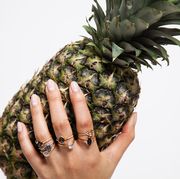 Pineapple, Ananas, Plant, Hand, Fruit, Bromeliaceae, Finger, Grass, Poales, Food, 