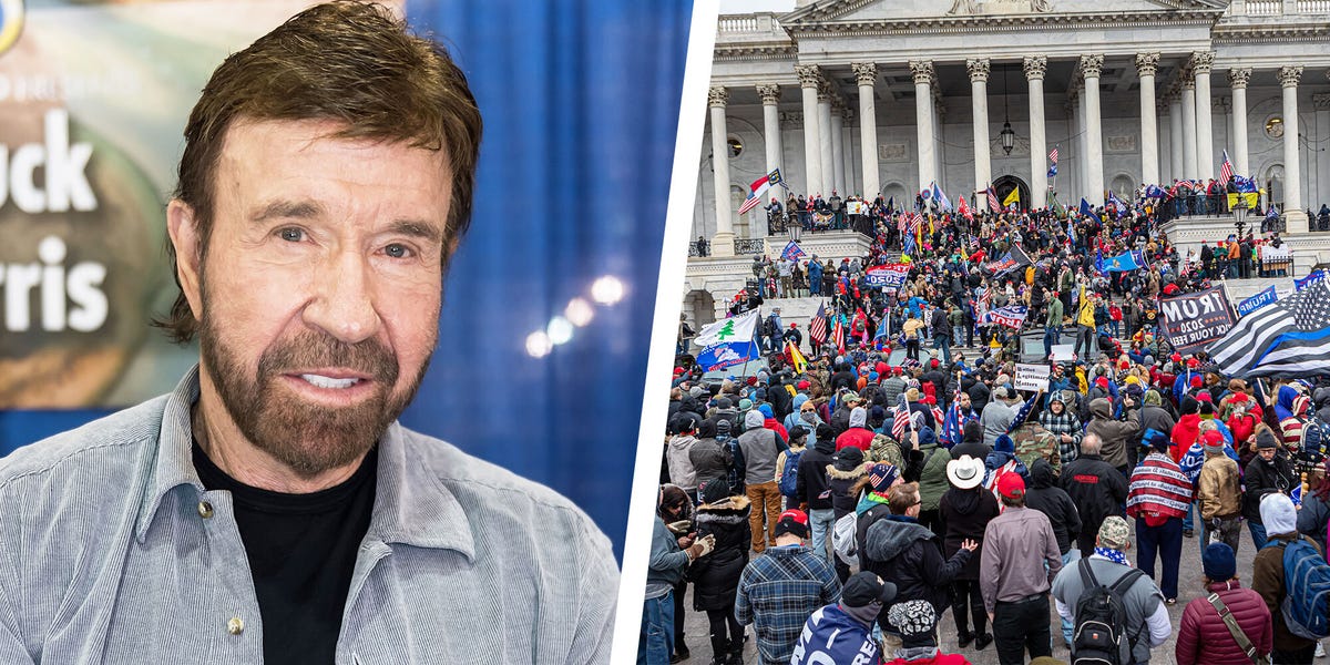 Chuck Norris Responds to Viral Lookalike Photo at U.S. Capitol Riot