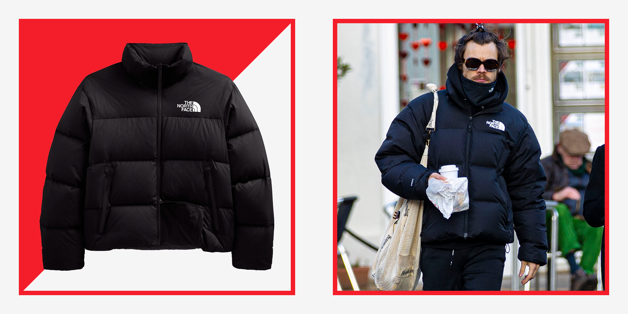 Get Harry Styles's The Face Nuptse Price, How to Buy