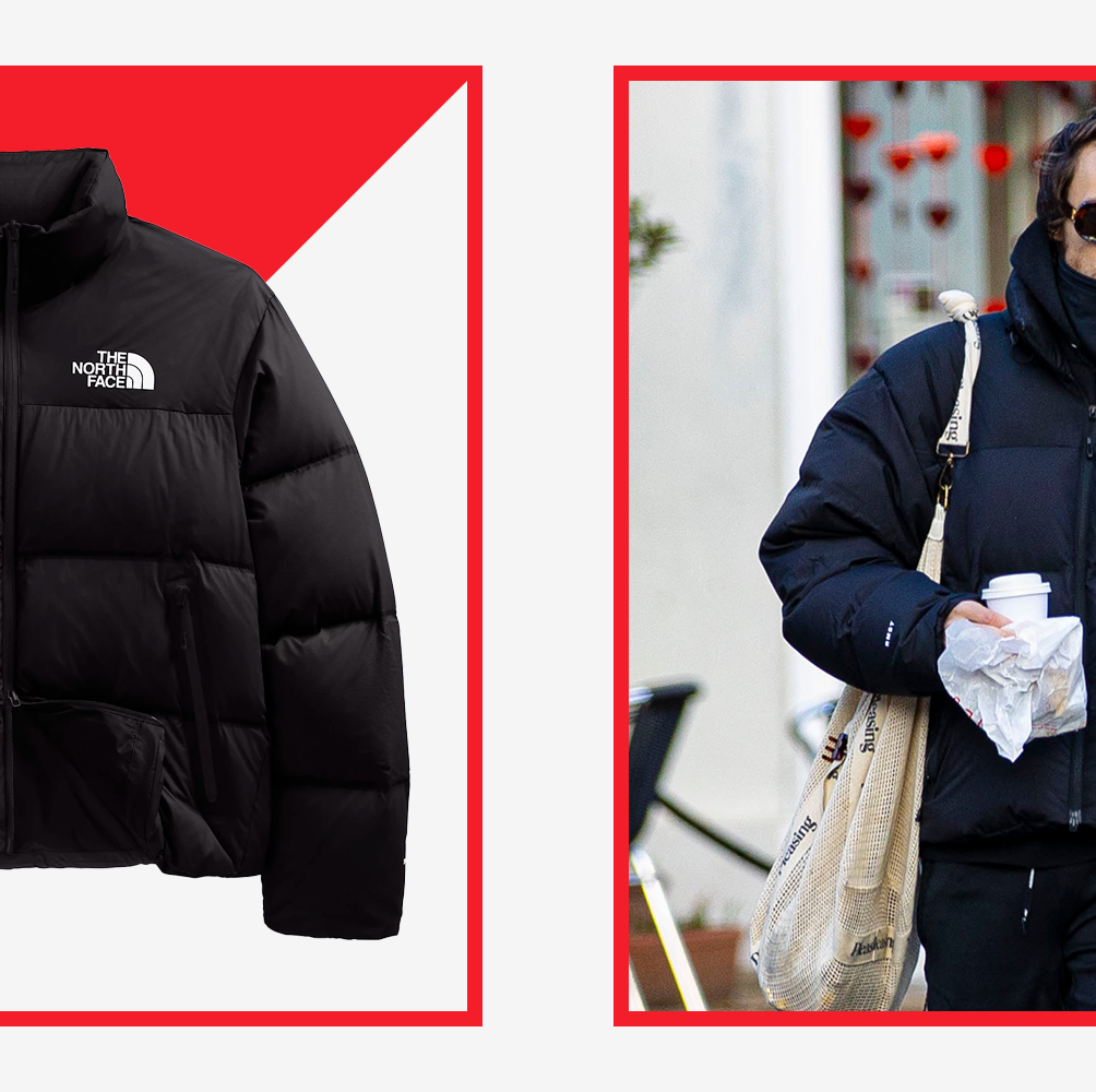 Harry Styles Proves That The North Face's Nuptse Puffer Is the Best Winter Jacket