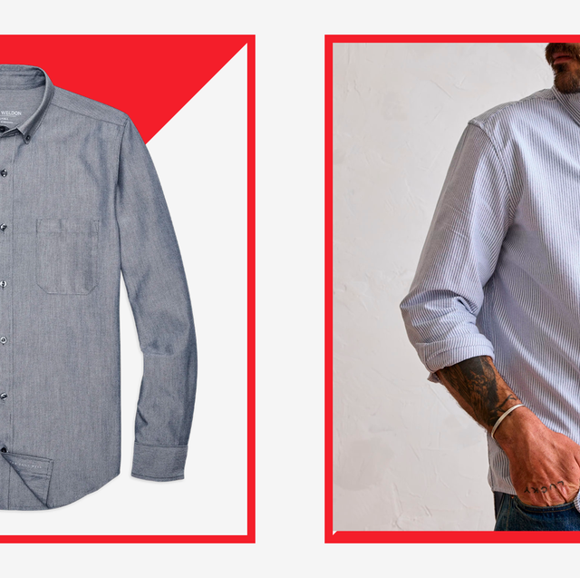 Medium Blue Wide Stripe - Wrinkle Resistant Shirt For Men