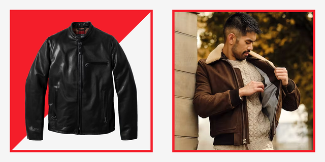 Men Kyros Black Bomber Leather Jacket, Large - Men's Leather Jackets - 100% Real Leather - NYC Leather Jackets