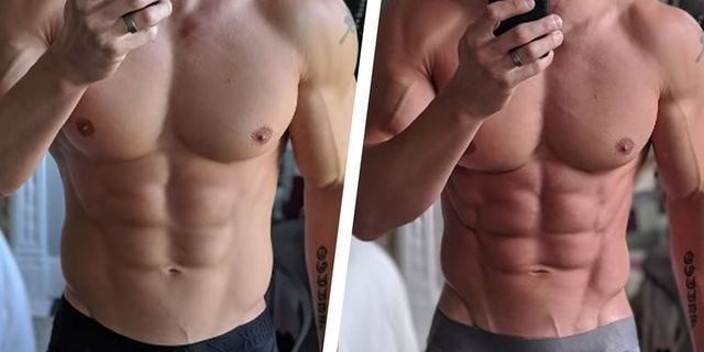 Before And After Sit Up Challenge
