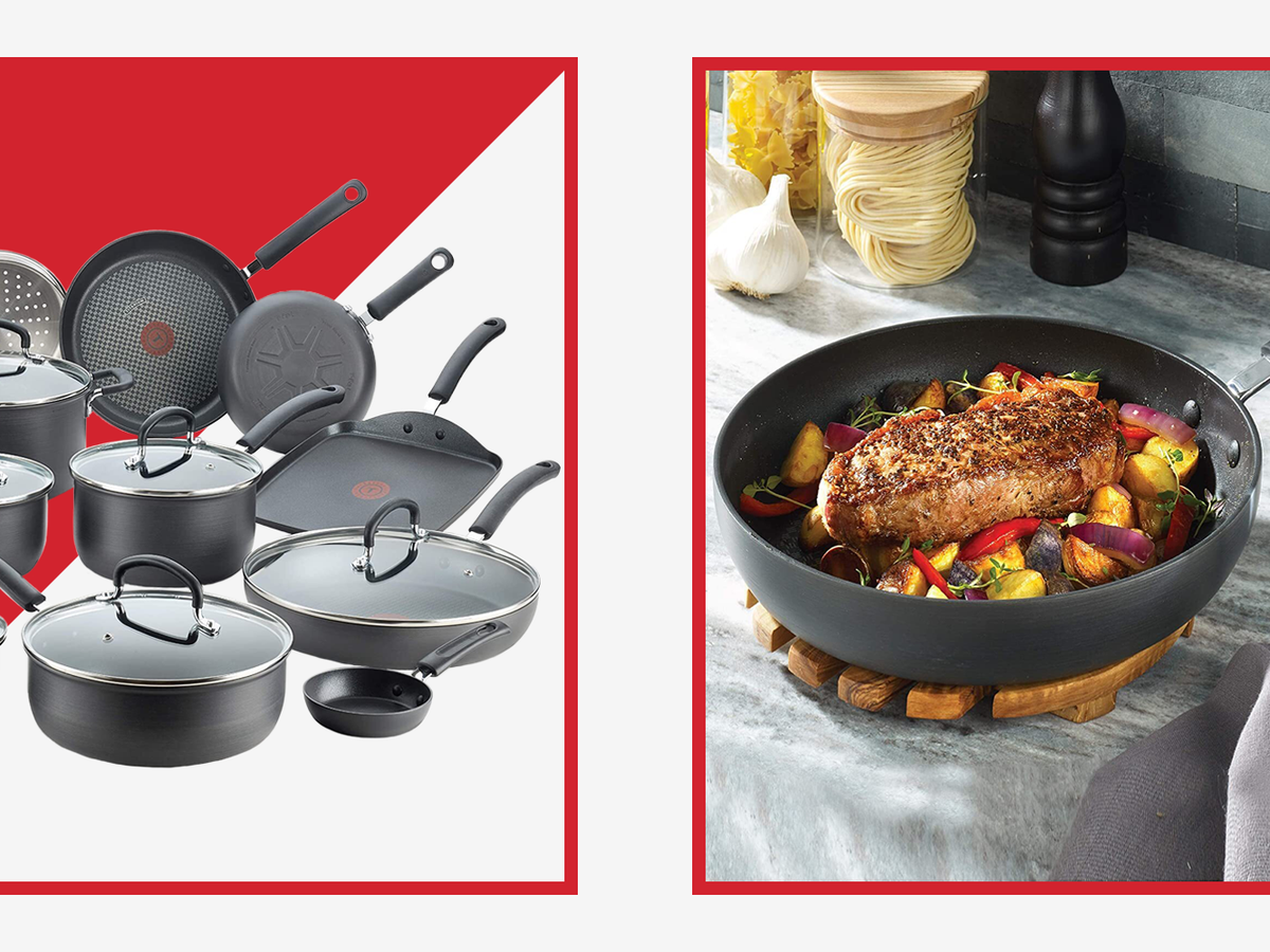 T-fal Easy Care 12-Piece Non-Stick Cookware Set, Pots and Pans, Red - Yahoo  Shopping