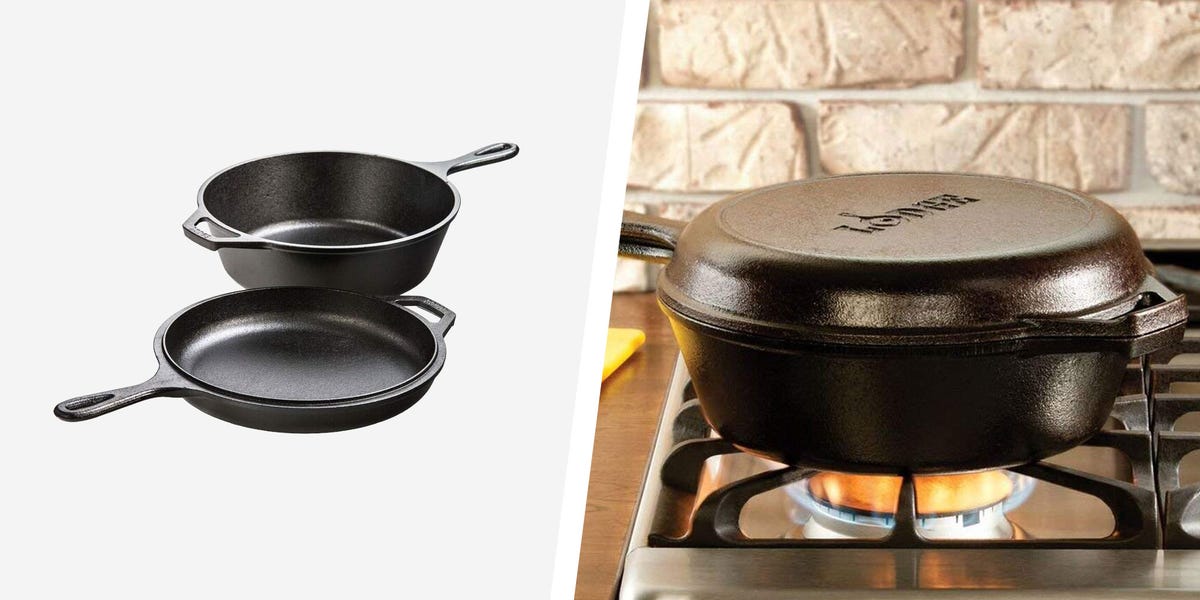 Cast Iron 3 Qt Pre-seasoned Combo Cooker