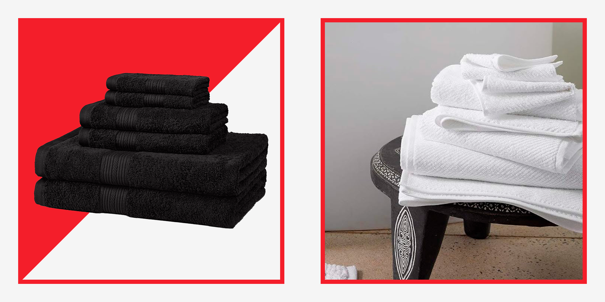 4Packs Bath Towel Sets 100% Cotton Extra Plush & Absorbent Bath Towels 54x27