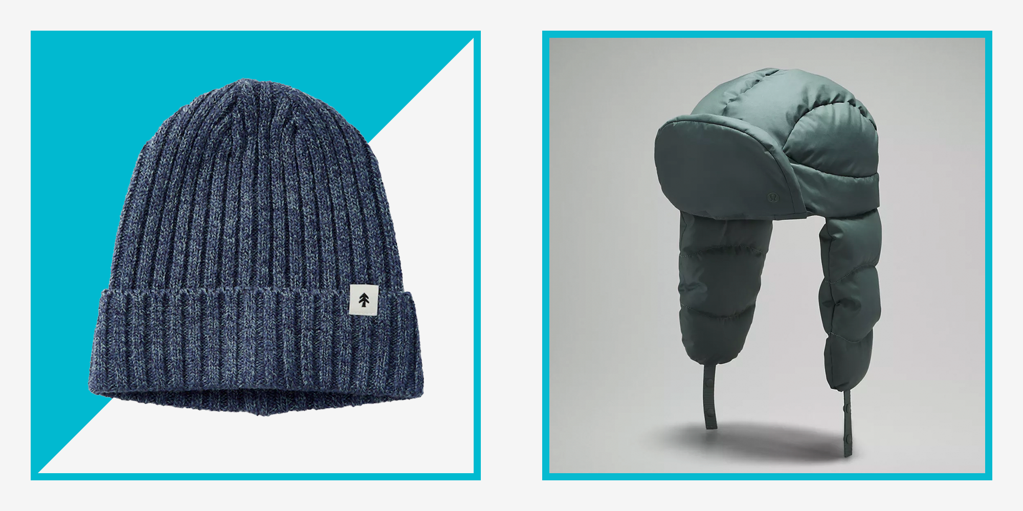Winter Mens Peaked Knit Warm Fleece Lined Cap Hat Beanie Ear Flaps Work  Outdoor 